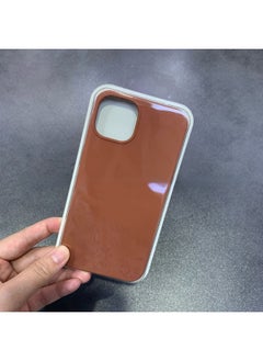 For Iphone16 Liquid Silicone Phone Case For Iphone 16Pro Max/16Pro Full Covering Drop-Resistant Protective Case-Color:Caramel [with Logo]]-Applicable Model:For Iphone16 [sealed Packaging]