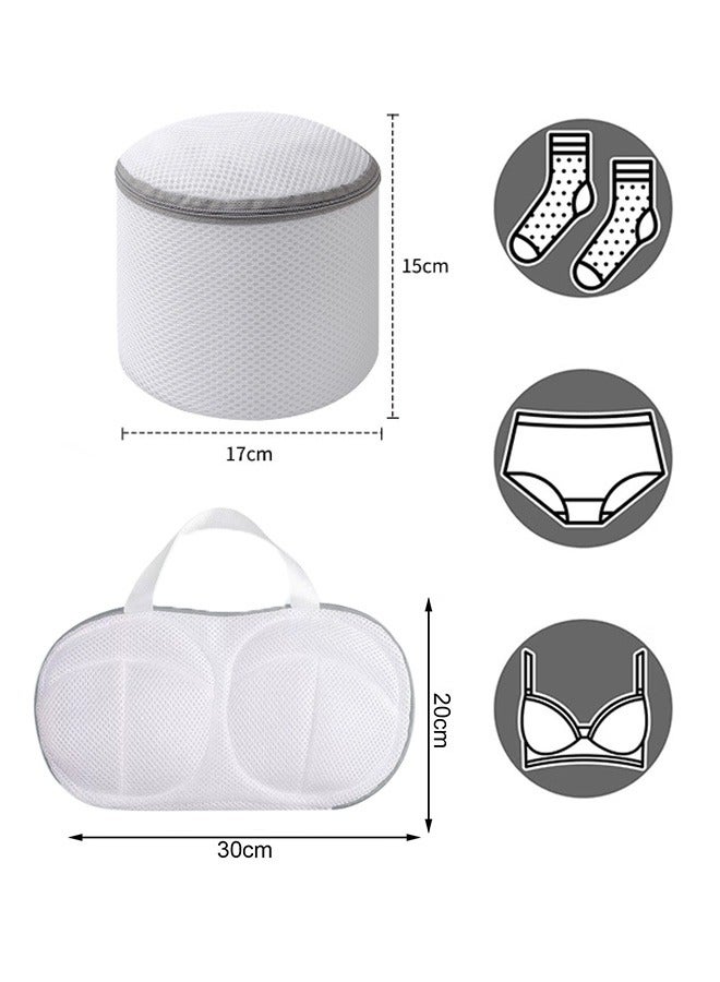 GMORO 4 Pack Bra Laundry Bag,Mesh Laundry Bag with Zipper,Anti-Tangle,Anti-Snag,Anti-Deformation Laundry Bag for Bras Underwear Socks Baby Clothes - Image 2