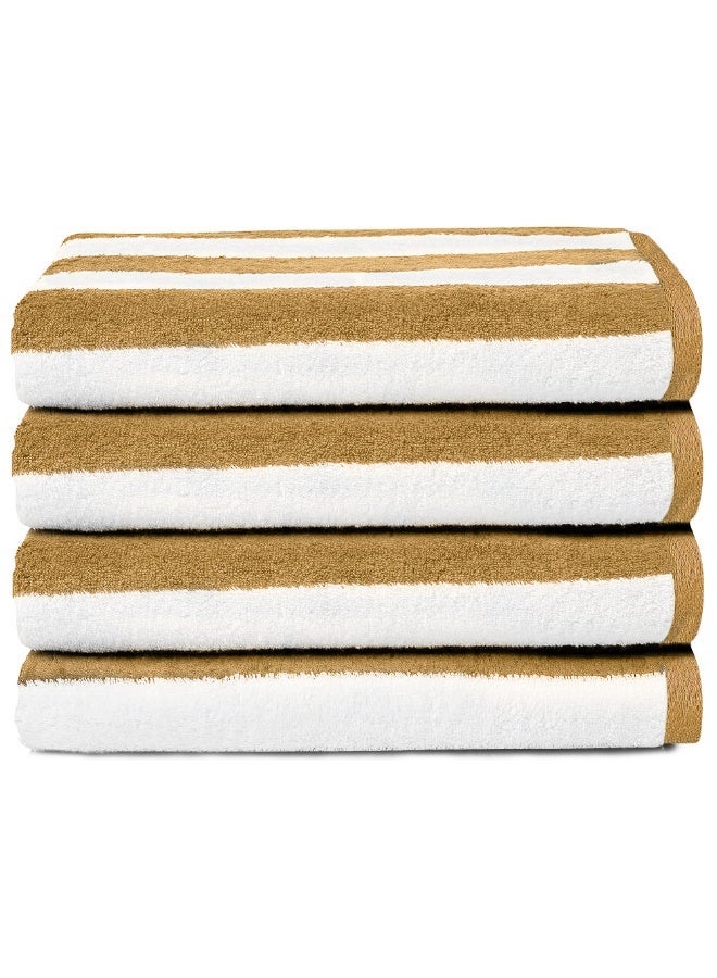 Bliss Casa 2-Pieces Oversized Beach Towels Extra Large 100% Cotton Summer Pool Cabana Stripe Highly Absorbent And Soft Towel - Image 4