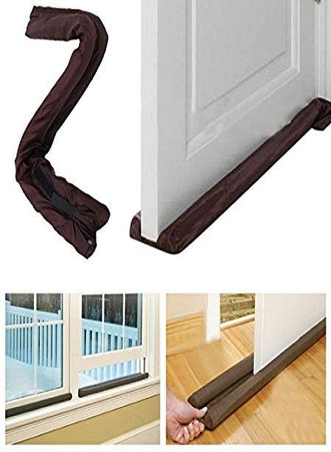 MOHAK Under Door Twin Draft Guard Cover Stop Light Dust Cool Air Escape Protector - Image 3
