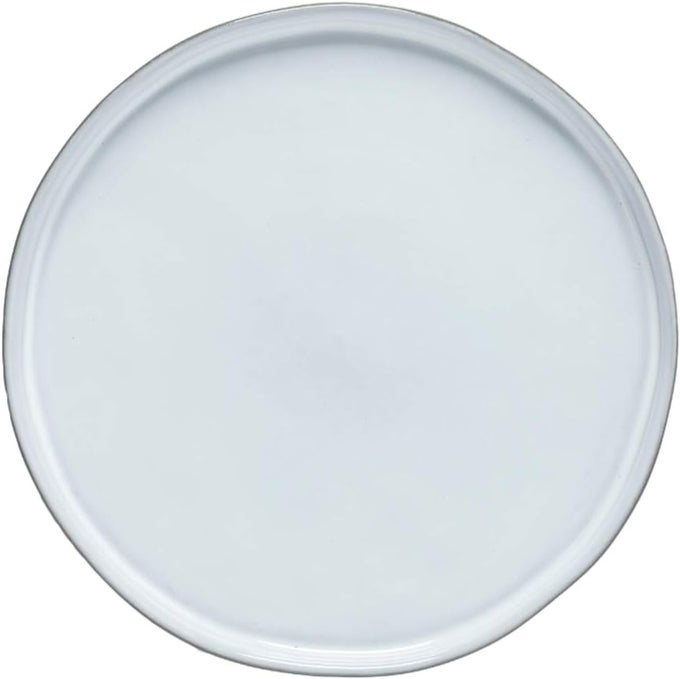 CERAMIC STONEWARE 8 SALAD DESSERT PLATE LAGOA ECO GRES COLLECTION WHITE MICROWAVE DISHWASHER SAFE DINNERWARE FOOD SAFE GLAZING RESTAURANT QUALITY TABLEWARE