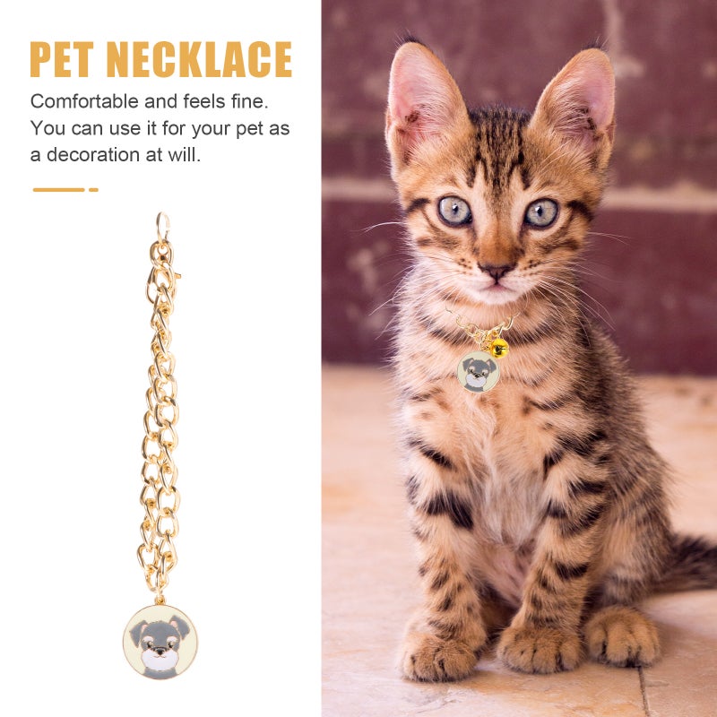 Pet Cat Jewelry Collar Cat Collar Pet Dog Necklace Cat Neck Wearing Chain - Image 2