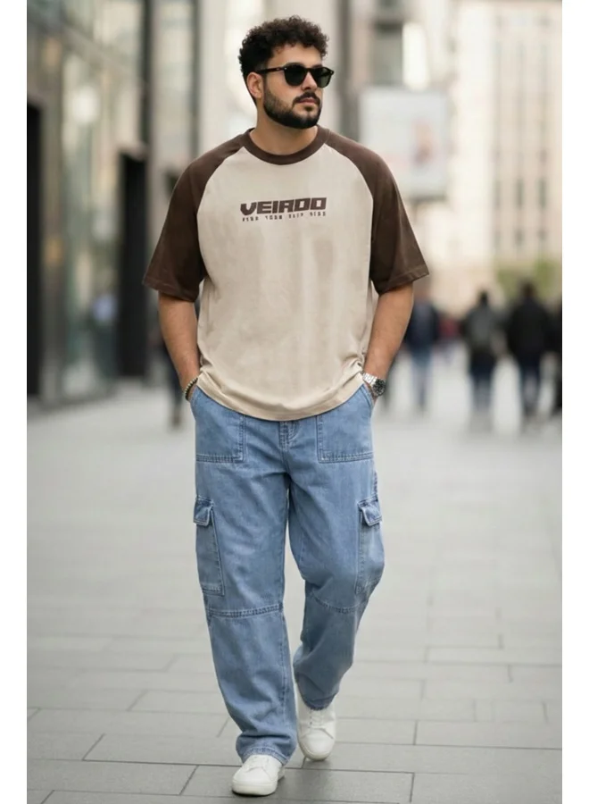 Veirdo Veirdo Men’s Oversized , Plus Size  & Regular Fit T-Shirt | Premium Cotton Casual Tee