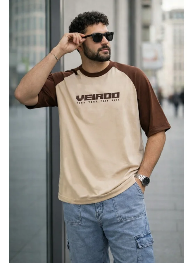 Veirdo Veirdo Men’s Oversized , Plus Size  & Regular Fit T-Shirt | Premium Cotton Casual Tee