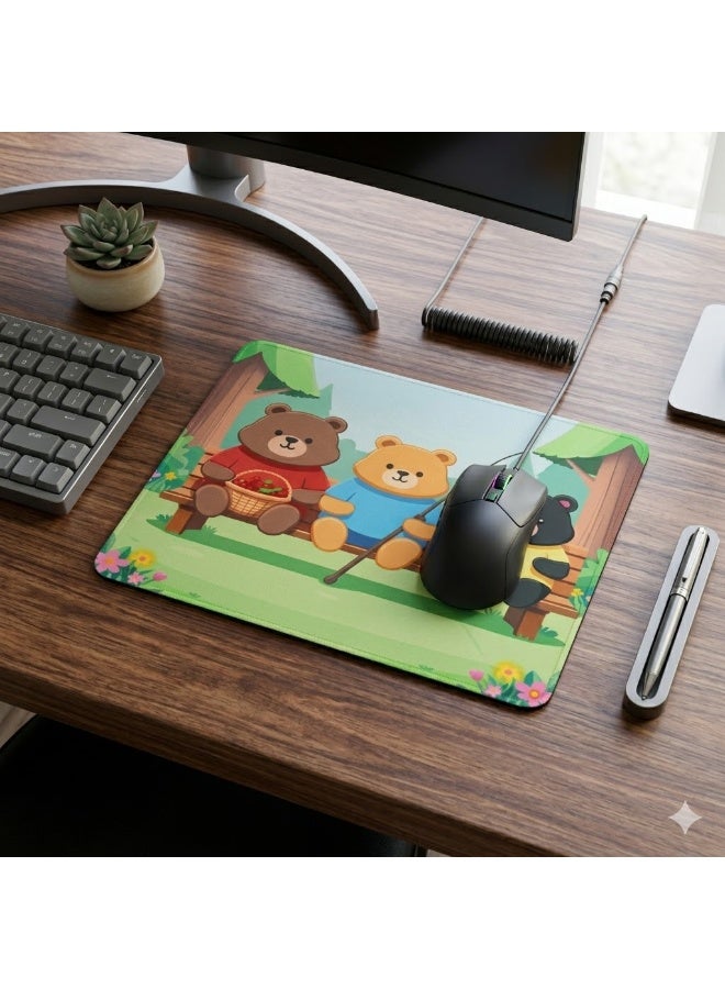 Cartoon Mouse Pad with Non-Slip Rubber Base – Cute Animated Character Desk Mouse Mat for Office, Gaming, Study and Laptop Use – Smooth Surface Mousepad with Comfortable Precision Control for Computer Accessories - Image 3