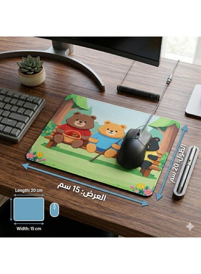Cartoon Mouse Pad with Non-Slip Rubber Base – Cute Animated Character Desk Mouse Mat for Office, Gaming, Study and Laptop Use – Smooth Surface Mousepad with Comfortable Precision Control for Computer Accessories - Image 5