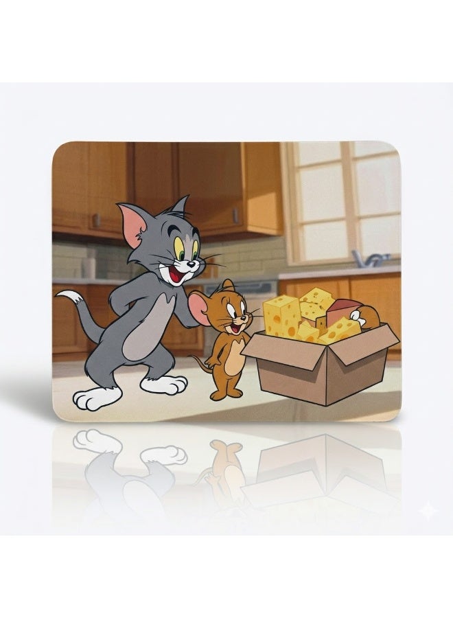 Cartoon Mouse Pad with Non-Slip Rubber Base – Cute Animated Character Desk Mouse Mat for Office, Gaming, Study and Laptop Use – Smooth Surface Mousepad with Comfortable Precision Control for Computer Accessories - Image 1