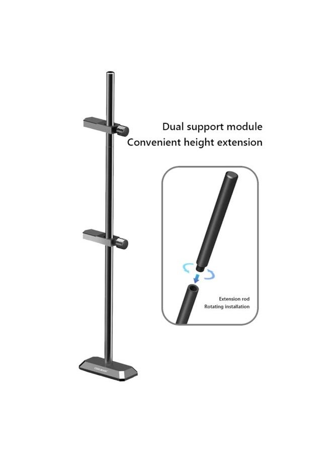 BURAQ COOLMOON GH260 Desktop Computer Vertical Mounted Graphics Card Protection Shelf Metal Rod Magnetic Support Bracket, Color: GH260 Black  - Image 2