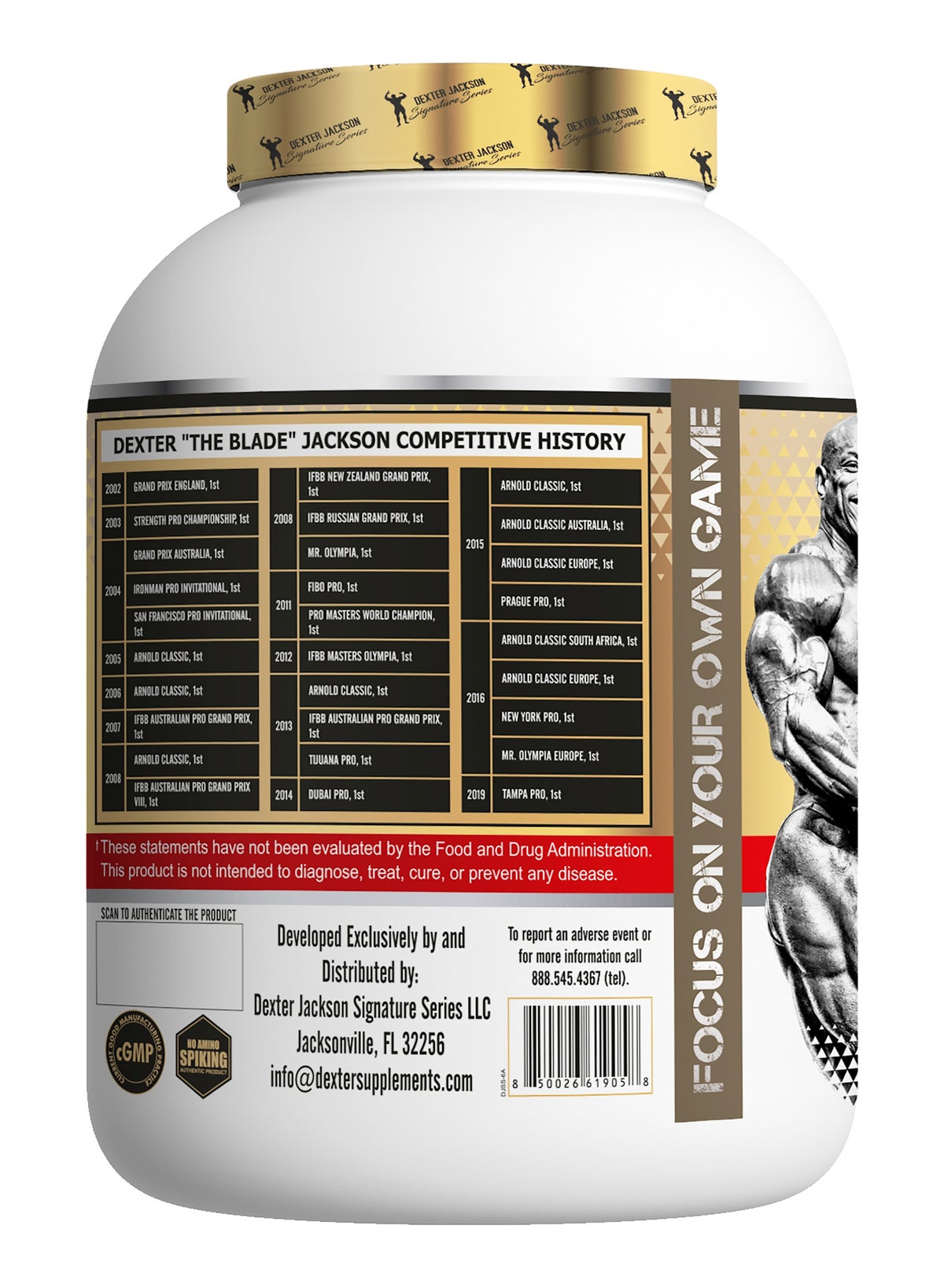 Dexter Jackson Gold Series Hydrolyzed Whey Protein Isolate Gourmet Chocolate 5lbs