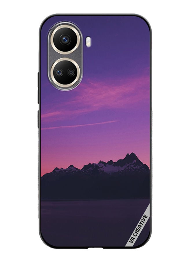 VR CREATIVE Protective Case Cover For Huawei Nova 10 SE Purple Mountain Design Multicolour - Image 1