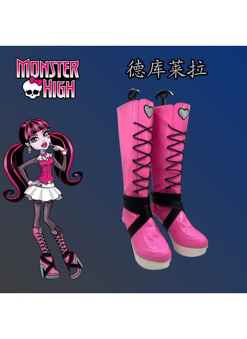 cosplay shoes boots elf High School Draculaura monster de Kula cos shoes secondary anime shoes Dekulera [cos special shoes]] 