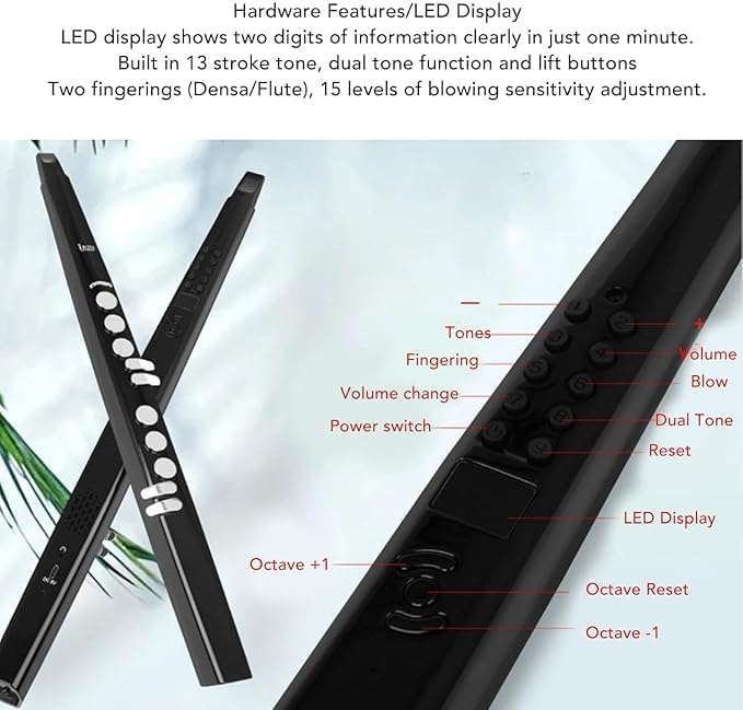 Professional Digital Wind Instrument - MIDI Electronic Saxophone with 13 Tones and HiFi Speaker - Image 5
