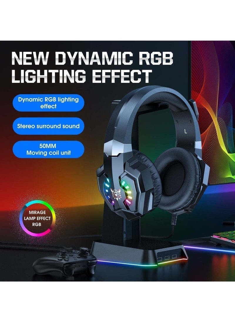 JAJEEK X32 RGB Earphone Gamer | Wired Noise Cancelling Gaming Headphones, Immersive Sound, Built-In Mic, Comfortable Fit, Dynamic RGB Lighting, High-Performance for Mobile and PC Gaming - Image 3