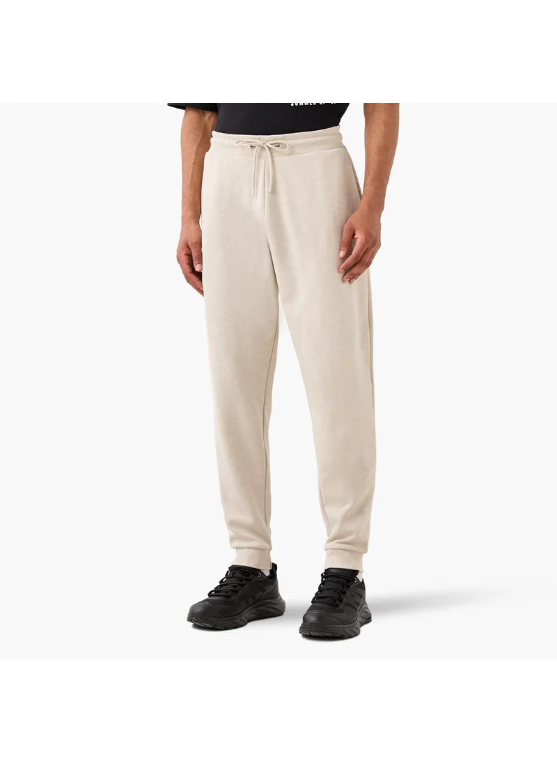 Kappa Kappa Logo Detail Joggers with Drawstring Closure and Pockets
