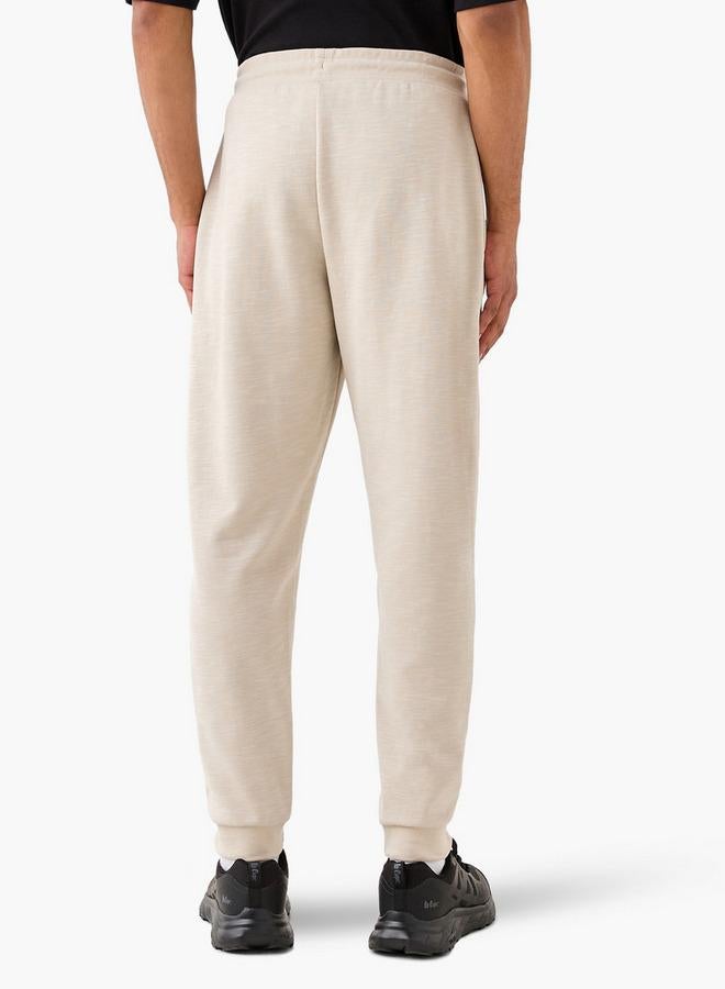 Kappa Regular Fit Logo Detail Joggers with Drawstring Closure and Pockets - Image 3