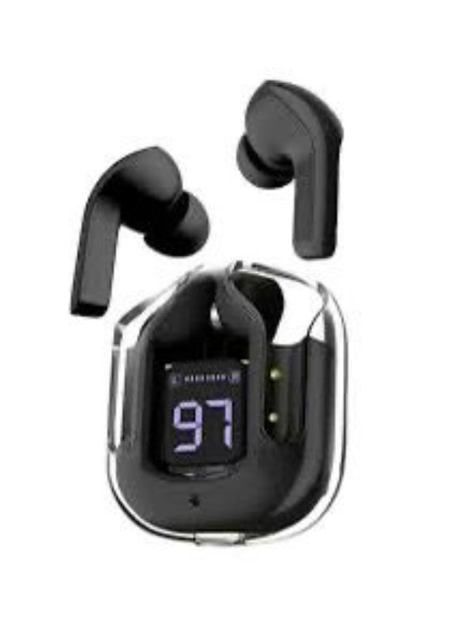 Wireless Bluetooth 5.3 Earbuds With LED Power Display, Bass Stereo Noise Cancelling In-Ear Headphones With Mic – Black - Image 3