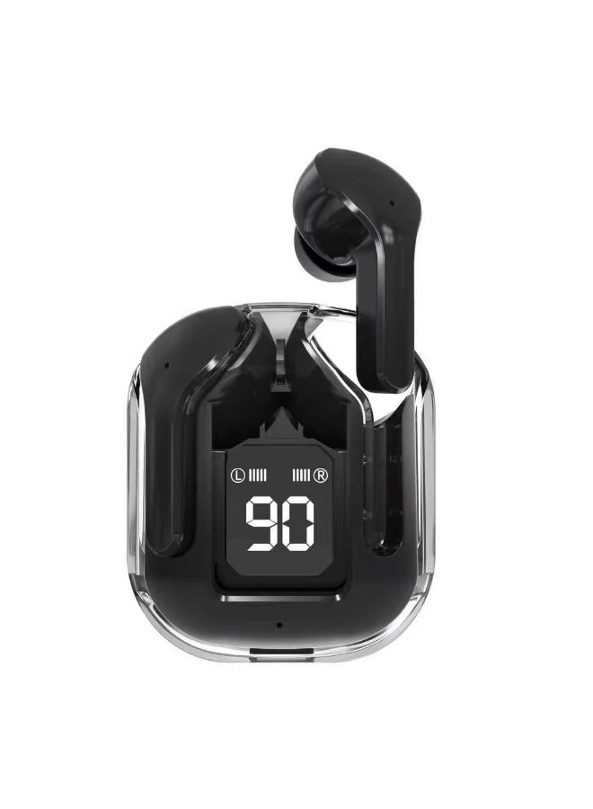 Wireless Bluetooth 5.3 Earbuds With LED Power Display, Bass Stereo Noise Cancelling In-Ear Headphones With Mic – Black - Image 1