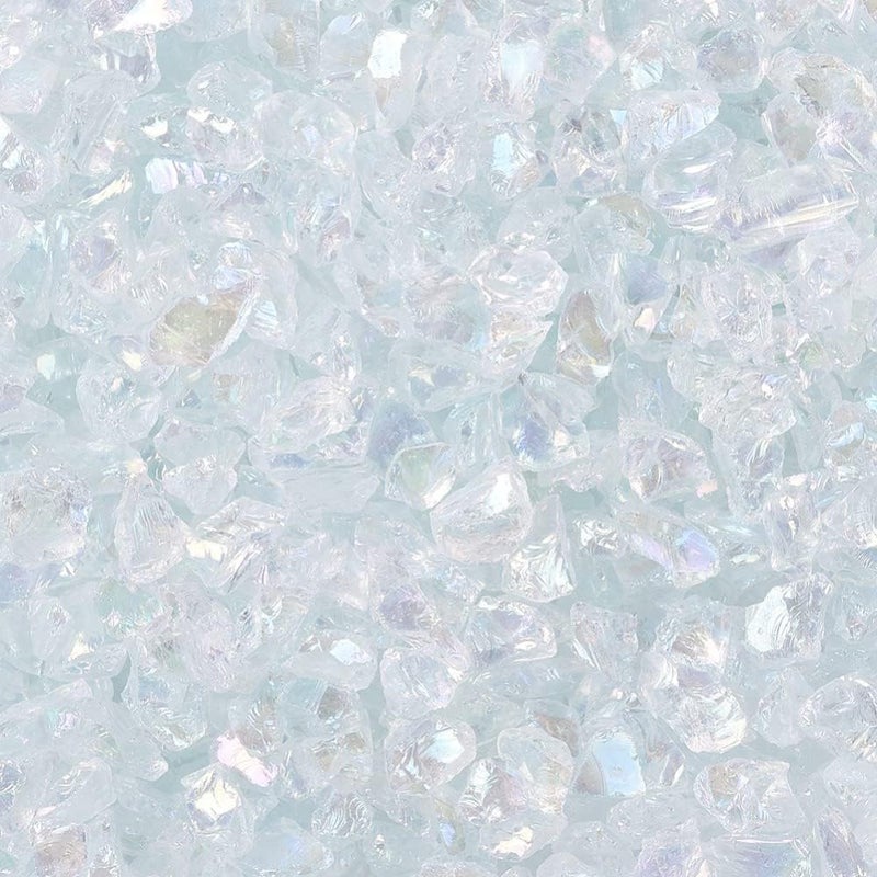 orgner 950g Natural Crushed Glass: High Luster Shiny Uneven 2-6mm Recycled Glass Fragments for Organic Resin, Rustic Decor, Garden, Crafting, Natural Art. - Image 2