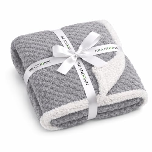 BRANDONN Premium Baby Blanket 100×75 cm – Ultra Soft Flannel Sherpa Newborn Blanket for Winter, AC, Stroller, Crib, Travel (0-12 Months) - Image 1
