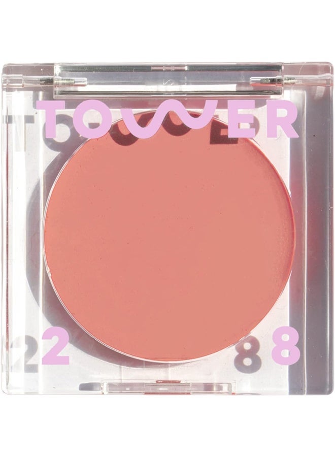 TOWER 28 Beauty Beachplease Cream Blush For Cheeks And Lips - Multi-Purpose Lip And Cheek Tint In Rosy Nude - For Sensitive Skin – Color Magic Hour, Luminous Finish - Image 1