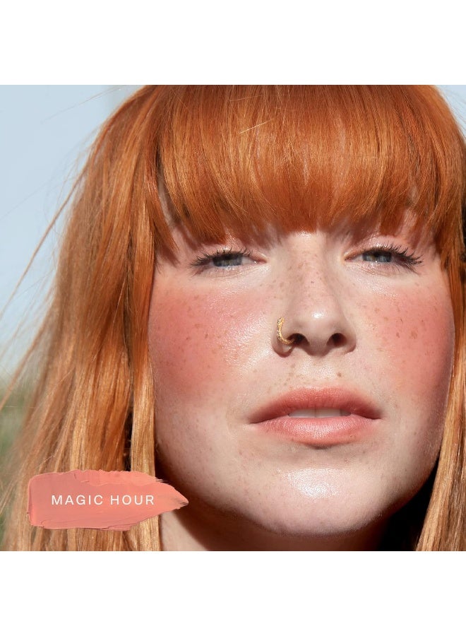 TOWER 28 Beauty Beachplease Cream Blush For Cheeks And Lips - Multi-Purpose Lip And Cheek Tint In Rosy Nude - For Sensitive Skin – Color Magic Hour, Luminous Finish - Image 5