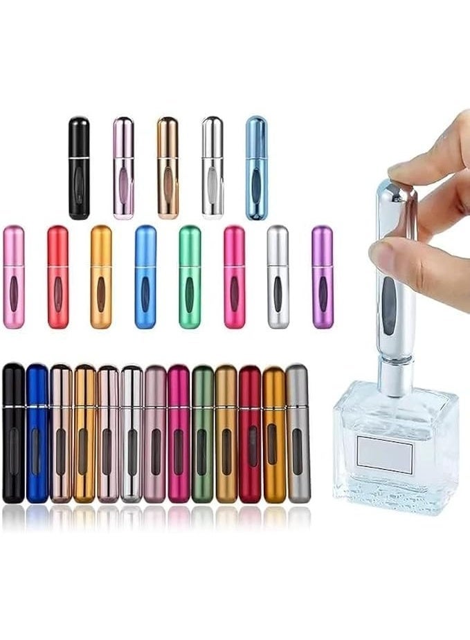 زجاجة عطر صغيرة محمولة لاعادة الملء، علبة عطر، زجاجة بخاخة عطر، بخاخ عطر لاعادة الملء، بخاخ بارفان قابل لاعادة الملء، الوان (2 قطعة) - Image 1
