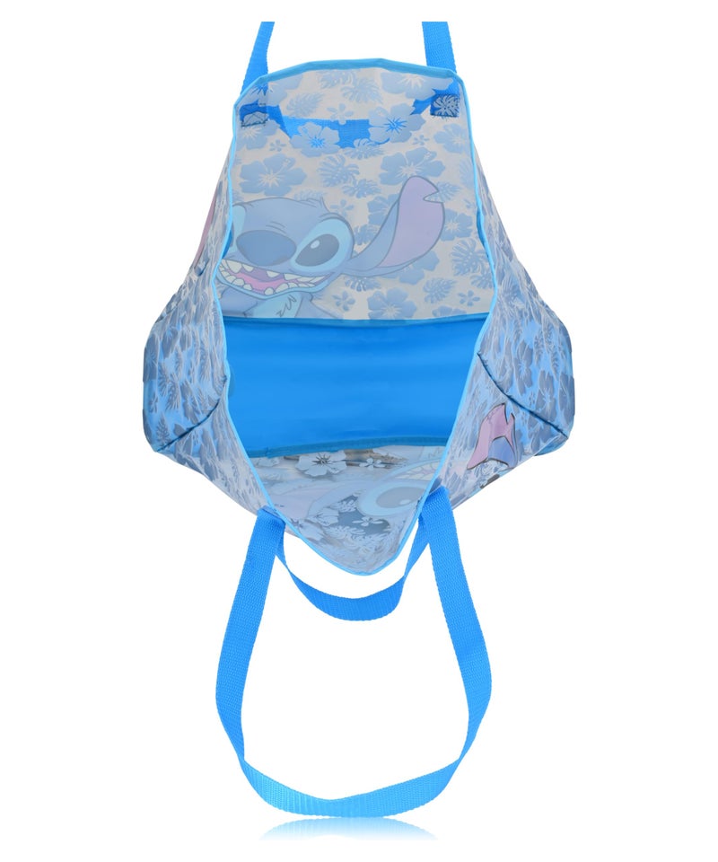 Fast Forward Stitch Beach Bag Tote Bag For Women | Stitch Beach Tote Travel Bag for Adults, Kids, Girls, Boys | Cute Stitch Accessories and Reusable Grocery Bags, Medium, LSVT26FN - Image 5