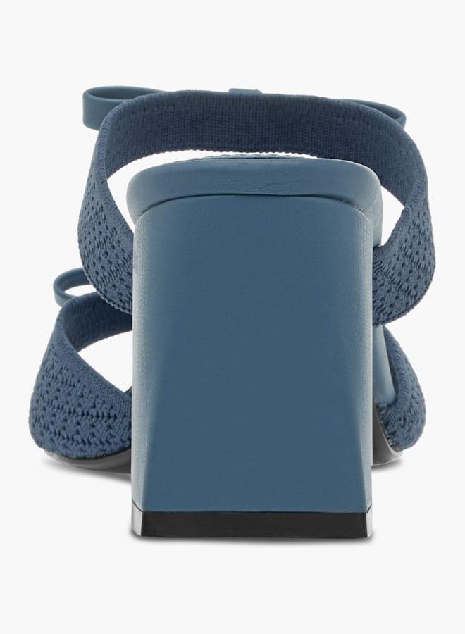 Celeste Women's Bow Accent Slip-On Sandals with Block Heels - Image 5