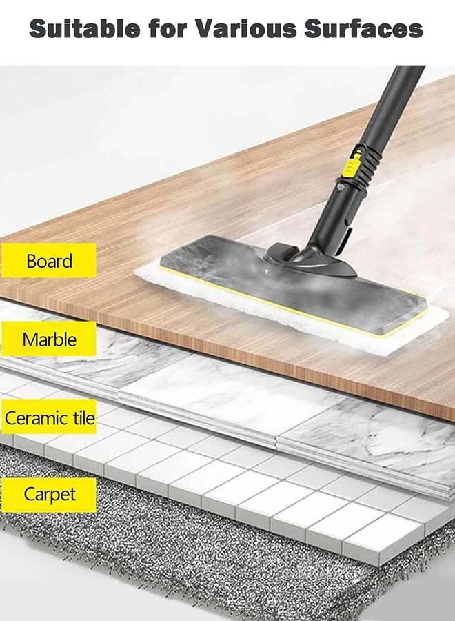 YIM-VIBEHAUS 6 Pack Replacement Microfibre Mop Cloths with Pads Set Fits for Karcher Steam Cleaner SC2 SC3 SC4 SC5 Accessories（3 Rag Nozzle Covers & for Karchers 3 Microfiber Mopping Pads） - Image 4