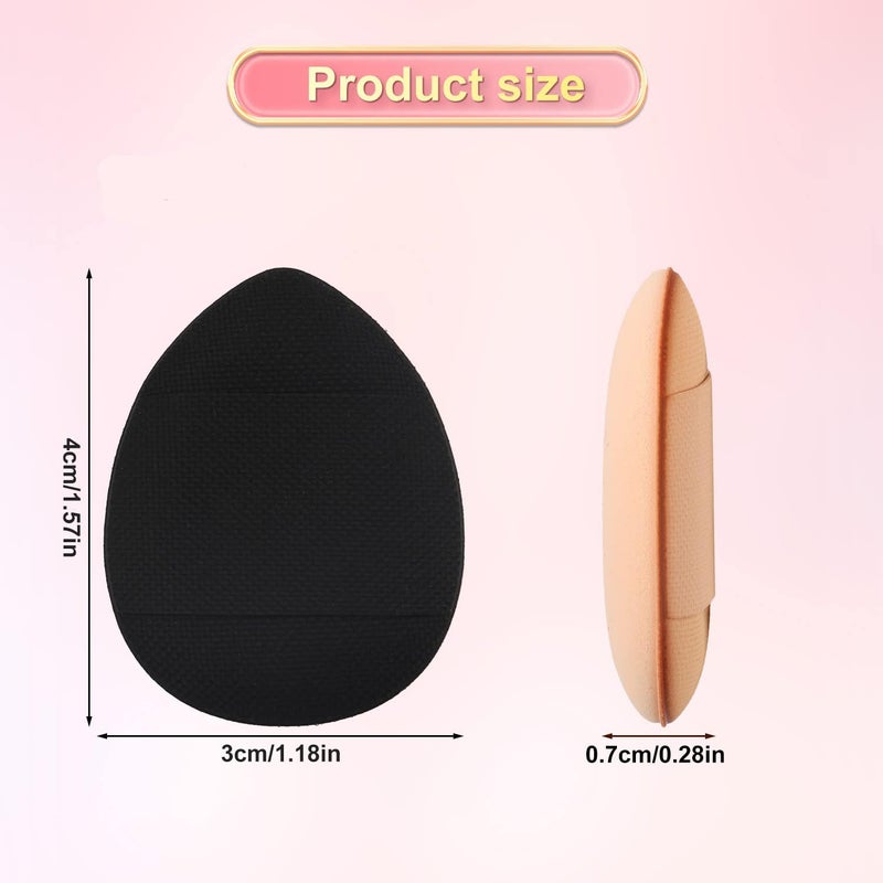 Aternal Finger Puff, Mini Powder Makeup Sponges - Soft Beauty Cosmetic Tools for Foundation, Under Eye, Cream, Concealer, Eye Shadow - Mini Makeup Sponge for Girls - Image 2