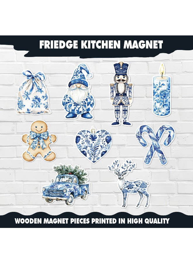 Christmas Fridge Magnets Set of 9 – Festive Decorative Magnets with Santa, Snowflakes, Christmas Trees & Holiday Designs for Refrigerator, Kitchen, and Home Décor, Perfect Seasonal Decorations for a Cozy Christmas Atmosphere - Image 2