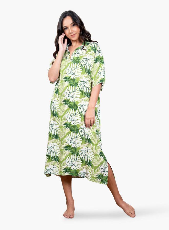 Aadaraya All-Over Print Sleepshirt - Image 1