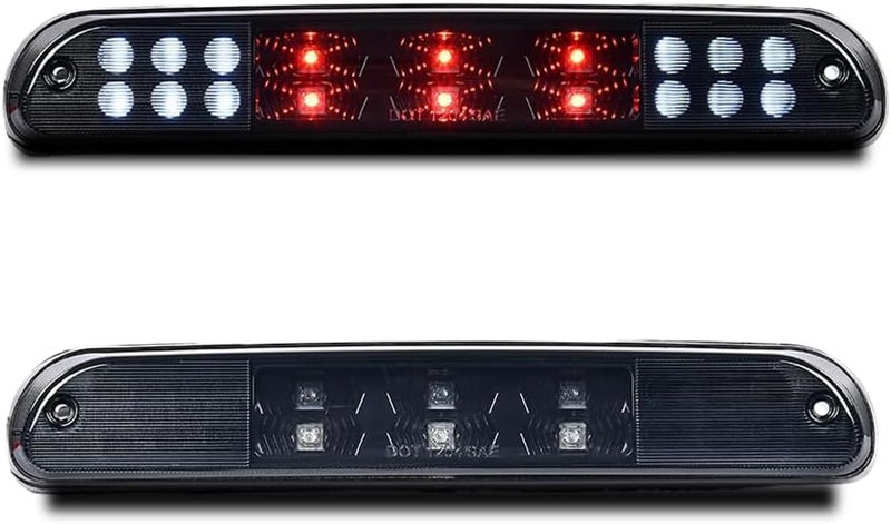 PIT66 LED 3rd Brake Light Compatible with 1999-2015 Ford F250 F350 F450 F550 Super Duty High Mount Stop Parking Lamps Black Housing Smoky Lens - Image 1