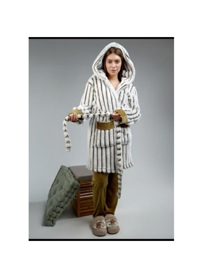 طقم بيجامة نسائي جديد للخريف والشتاء بنمط قلب إلى قلب، بنطلون بأكمام طويلة أنيق وجذاب للخروجات غير الرسمية، ملابس شتوية مريحة، ملابس نوم أنيقة - Image 3