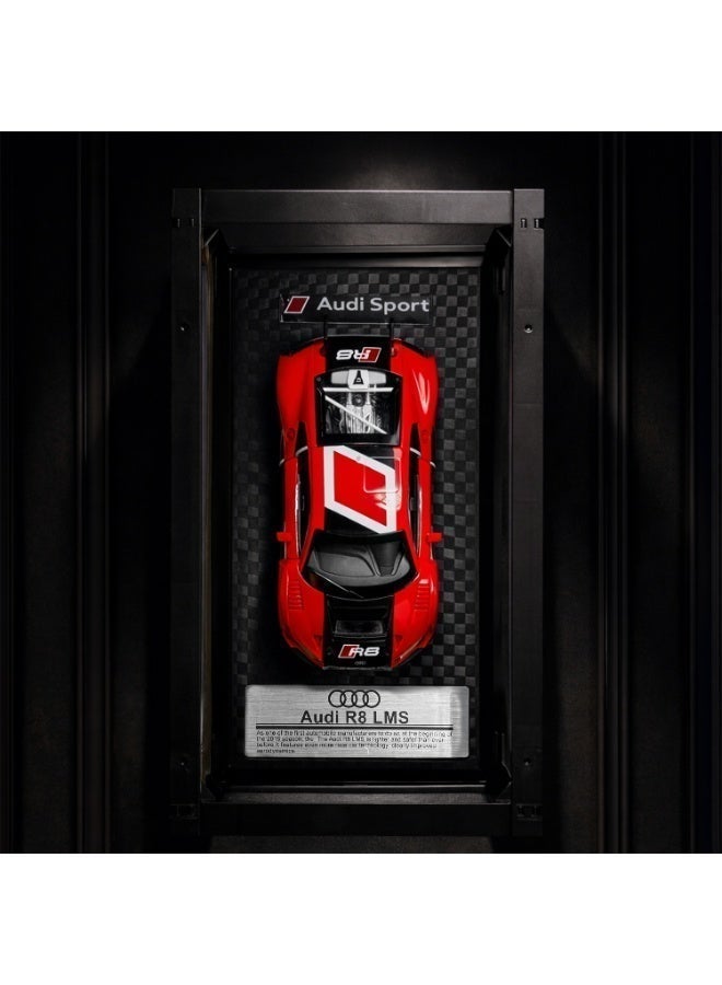 أودي سيارة أودي R8 LMS موديل معدني Die-Cast مقاس 1:24 -  باب يفتح وحركة سحب خلفي - مناسبة للهواة والهدايا - Image 3
