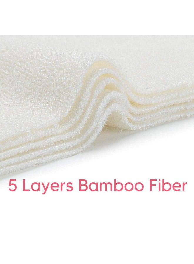Damero 5-Layer Reusable Diapers Baby Inserts, 12PCS Cloth Diaper Inserts with an Extra Storage Bag - Image 1