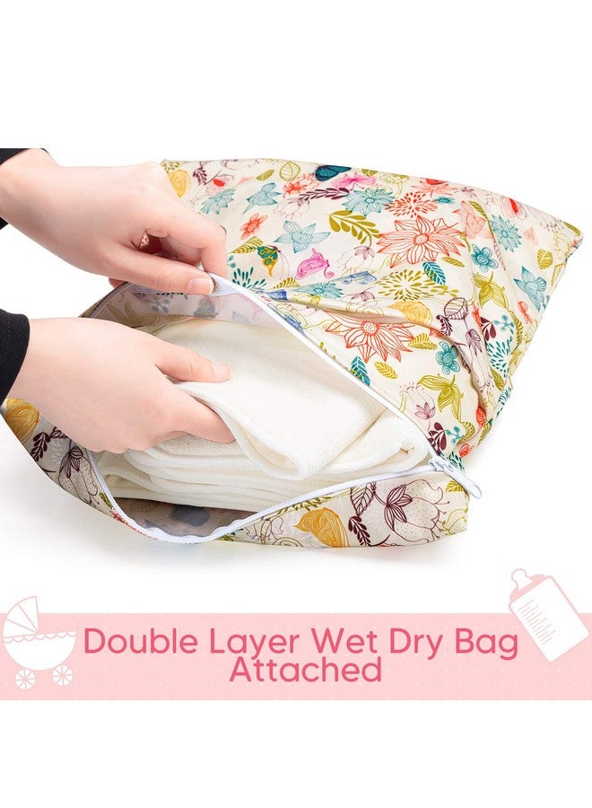 Damero 5-Layer Reusable Diapers Baby Inserts, 12PCS Cloth Diaper Inserts with an Extra Storage Bag - Image 3