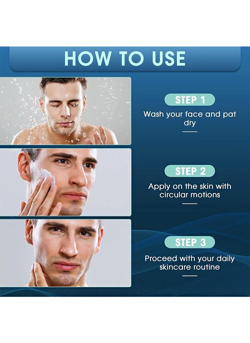 AFCARE Mens Face Moisturizer Cream，Face Collagen Cream with Hyaluronic Acid Day and Night Nourishing and Moisturizing for Man (50ml)  - Image 4