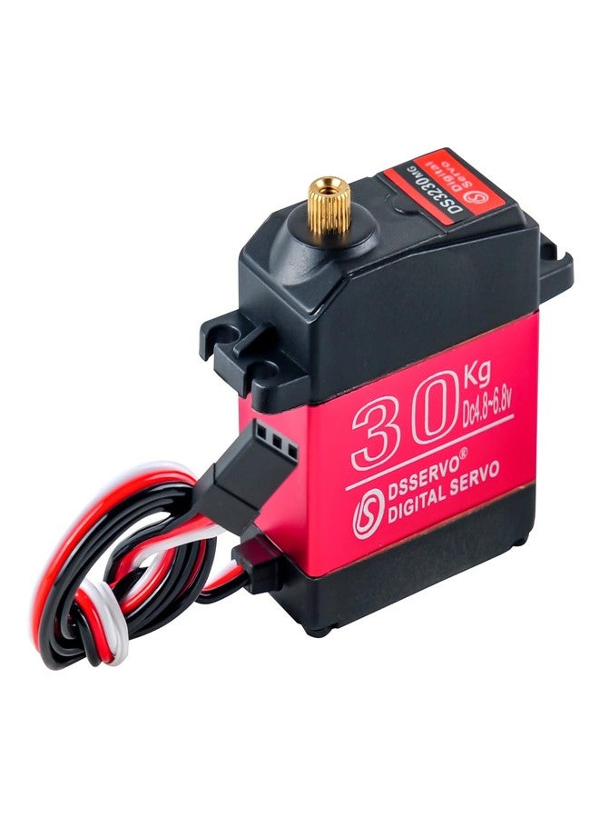 Stemedu 2PCS 30KG Metal Gear Digital Servo High Torque Steering Gear Servo, Waterproof Aluminium Case RC Servo Motor DS3230 for 1/8 1/10 1/12 RC Cars (Control Angle 270°) - Image 2