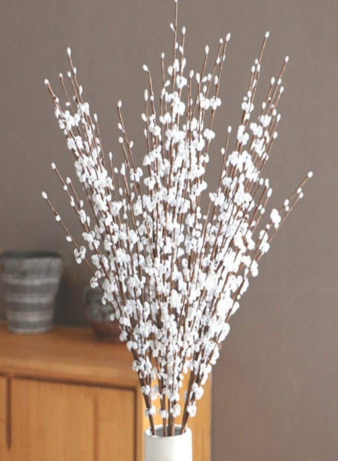 OUKEYI 8 Pcs 29.5'' Long Stem Artificial Jasmine Flowers Tall Fake Flower Bouquet Faux Jasmine Plants for Hotel Home Office Kitchen Bedroom Wedding Party DIY Decor (White) - Image 1