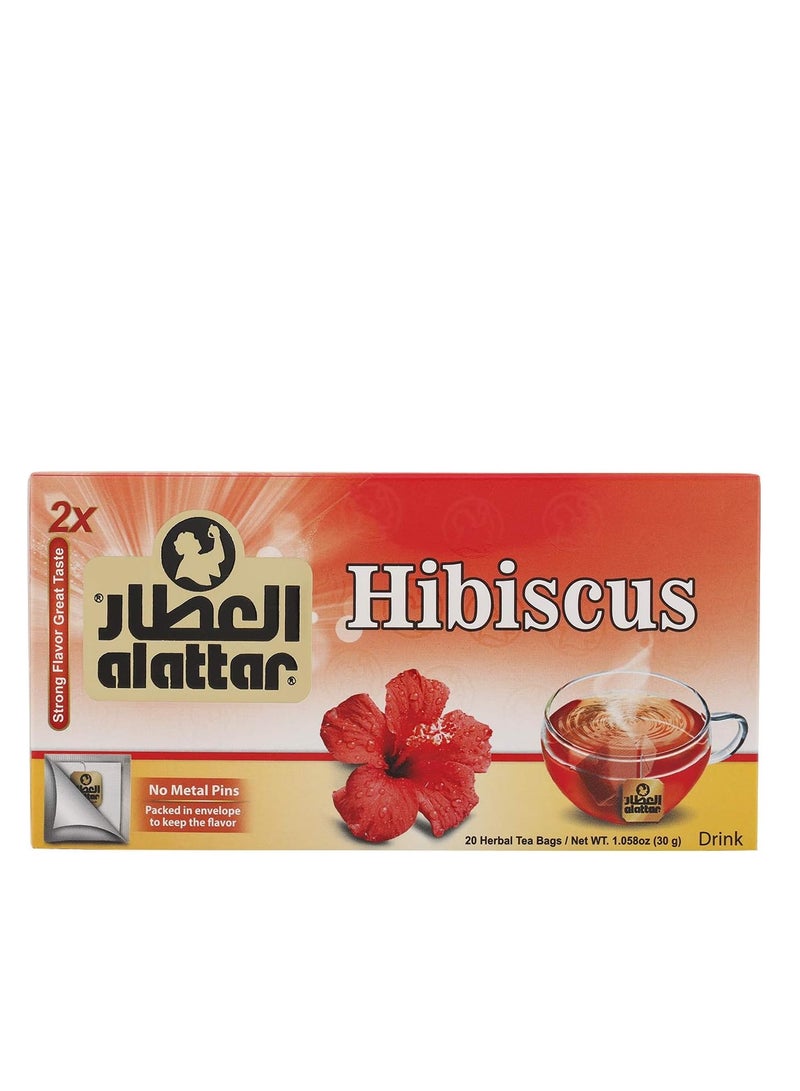 alattar Alattar Hibiscus 20 Tea Bags  - Image 1