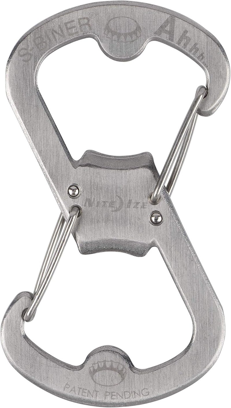 NiteIze Nite Ize SBO0311 Ahhh Dual Bottle Opener Carabiner 1 Count Stainless - Image 2