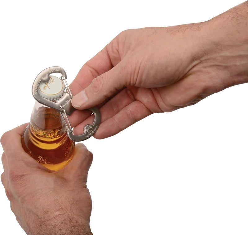 NiteIze Nite Ize SBO0311 Ahhh Dual Bottle Opener Carabiner 1 Count Stainless - Image 4