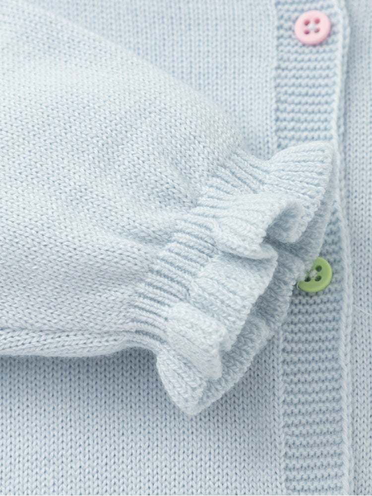 بالابالا كارديغان محبوك بأزرار أمامية للبنات - Image 4