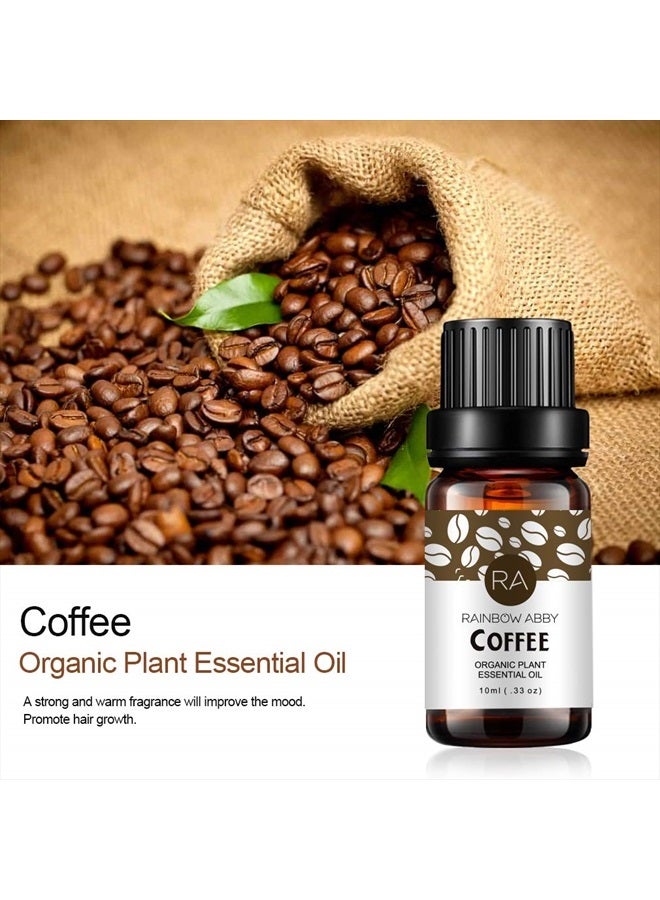 Rainbow Abby 2-Pack Coffee Essential Oil 100% Pure Oganic Plant Natrual Flower Essential Oil for Diffuser Message Skin Care Sleep - 10ML - Image 2