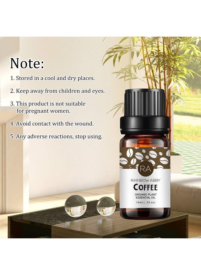 Rainbow Abby 2-Pack Coffee Essential Oil 100% Pure Oganic Plant Natrual Flower Essential Oil for Diffuser Message Skin Care Sleep - 10ML - Image 4