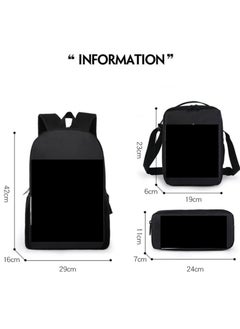 Generic Anime cartoon Dragon Ball backpack for primary and secondary school students, large capacity backpack, shoulder bag, pencil case, 3-piece set for both men and women  - Image 2