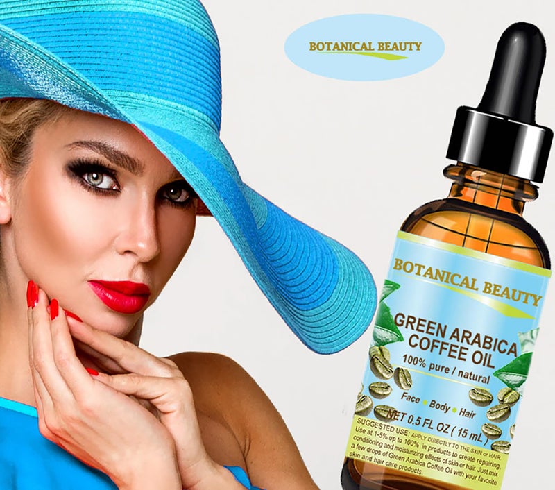 Botanical Beauty GREEN ARABICA COFFEE OIL Brazilian 100% Pure Virgin Unrefined for Face, Skin, Hair, Lip, Nails. Anti - Aging Face Oil (0.33 Fl Oz) - Image 5