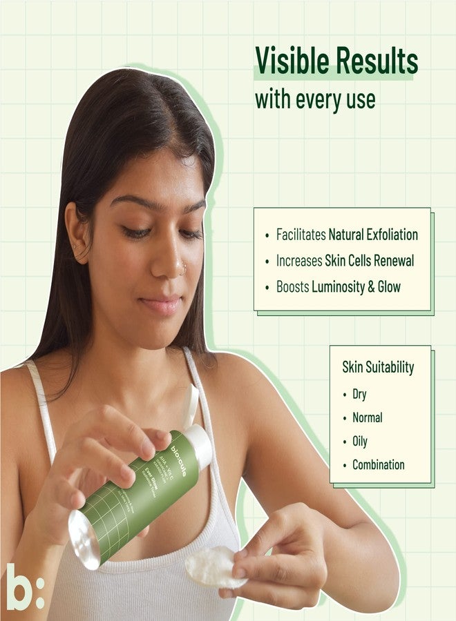 Biocule Ever Glow Radiance Toner Drop with Glycolic Acid (AHA), Vitamin C and Aloe Vera Toner for Glowing Skin from Sugarcane & Kakadu Plum, Brightening & Glow, All Skin Types, 100ml - Image 3