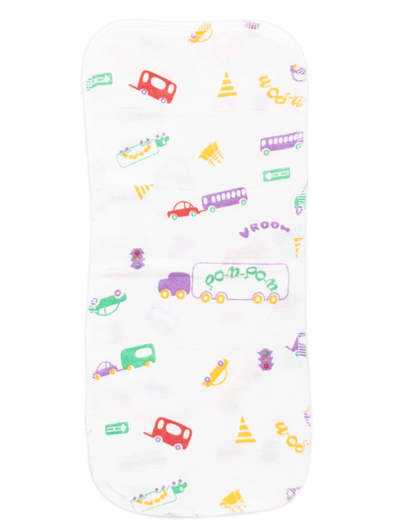 Bumsies Nappy Insert Pad For Babies | Reusable, Washable Soft Muslin Cotton Nappy Inserts for New Born Baby | Gentle on Baby Skin | Helps in Potty Training | 0-6 months | Pack of 10 | Printed - Image 4